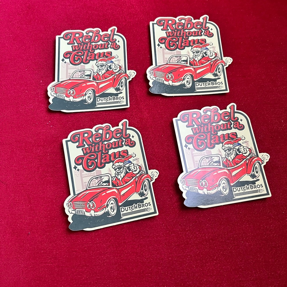 Dutch Bros collectible Stickers holiday edition